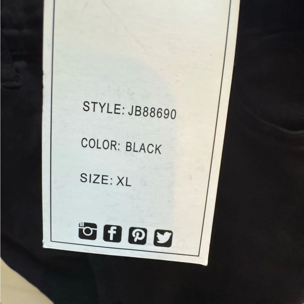 Judy Blue Black Flare Overalls XL High Rise Stretch Button Front NWT